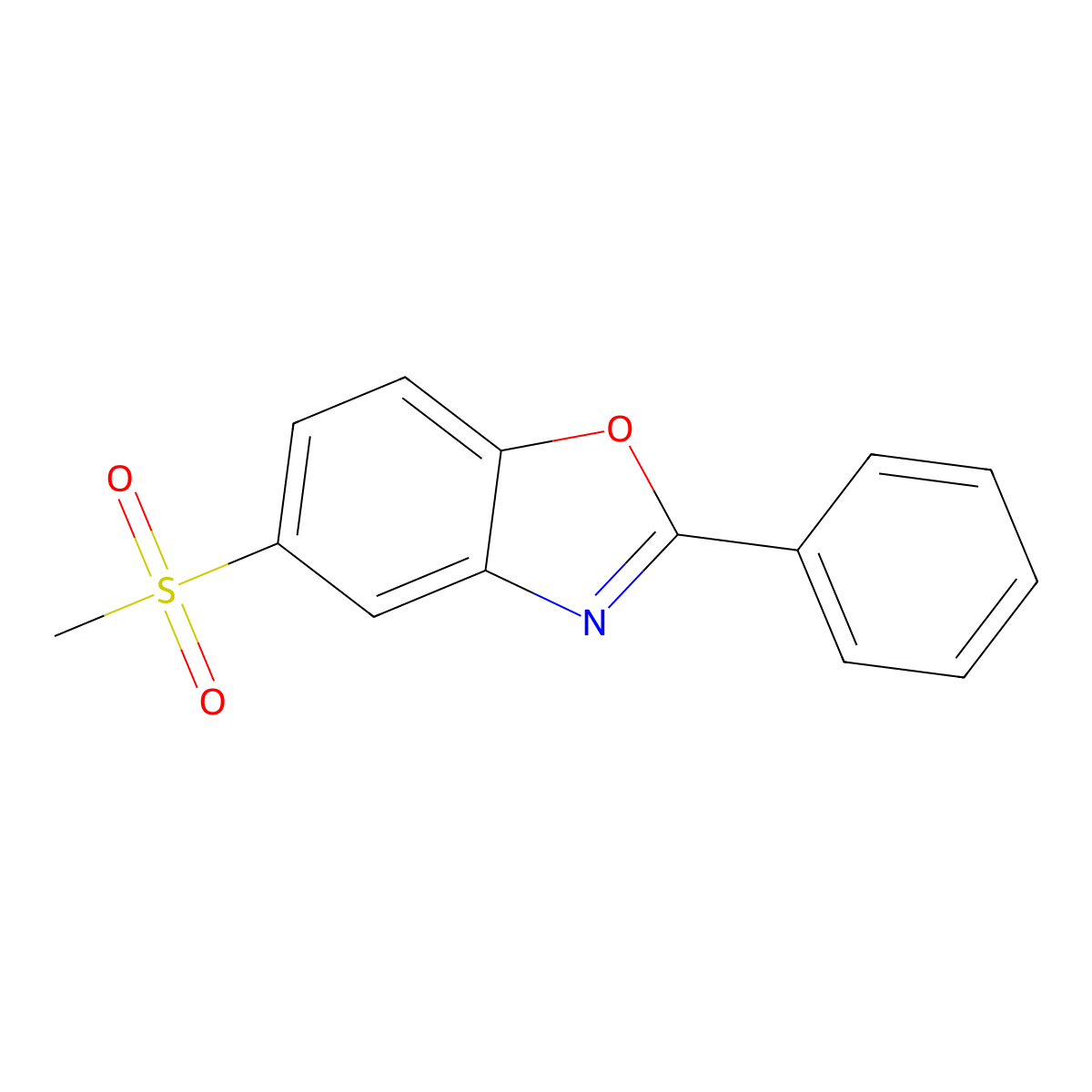 5-Methanesulfonyl-2-phenyl-1,3-benzoxazole molecular structure, CAS 2288020-80-2