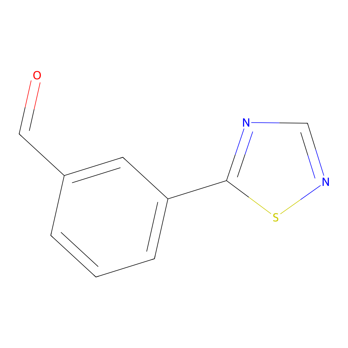 3-(1,2,4-Thiadiazol-5-yl)benzaldehyde molecular structure, CAS 2288163-80-2