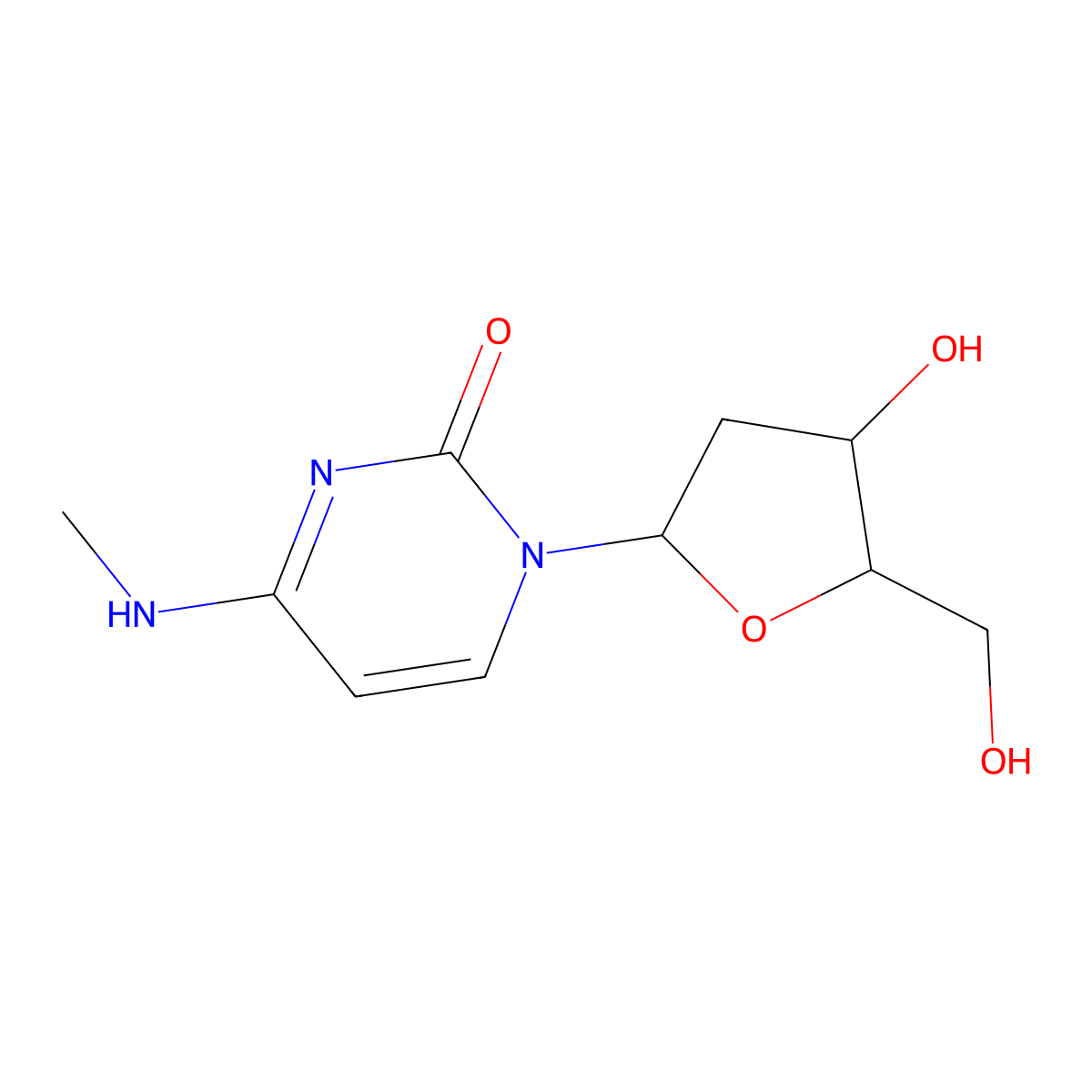 N(3)-Methyl-2'-deoxycytidine molecular structure, CAS 22882-02-6