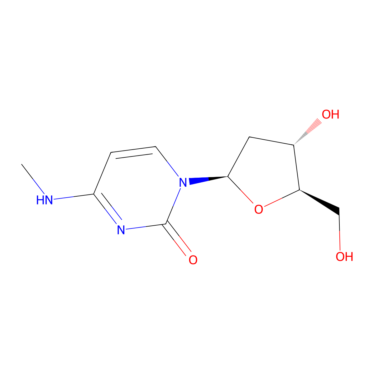 N(3)-Methyl-2'-deoxycytidine molecular structure, CAS 22882-02-6