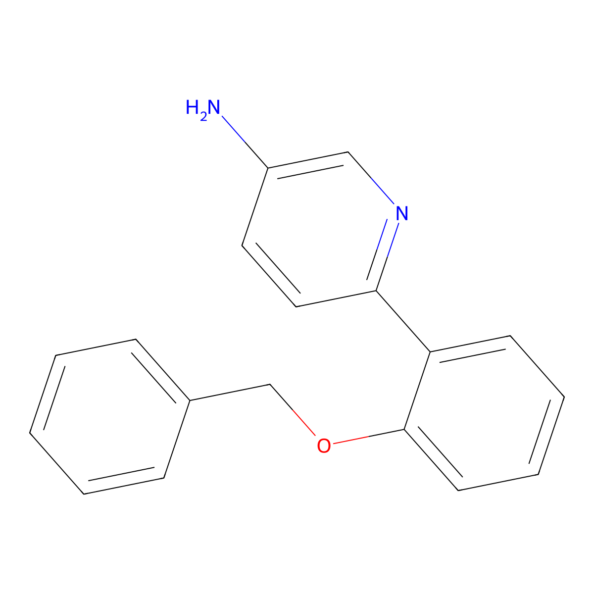 6-(2-(Benzyloxy)phenyl)pyridin-3-amine molecular structure, CAS 2288426-95-7
