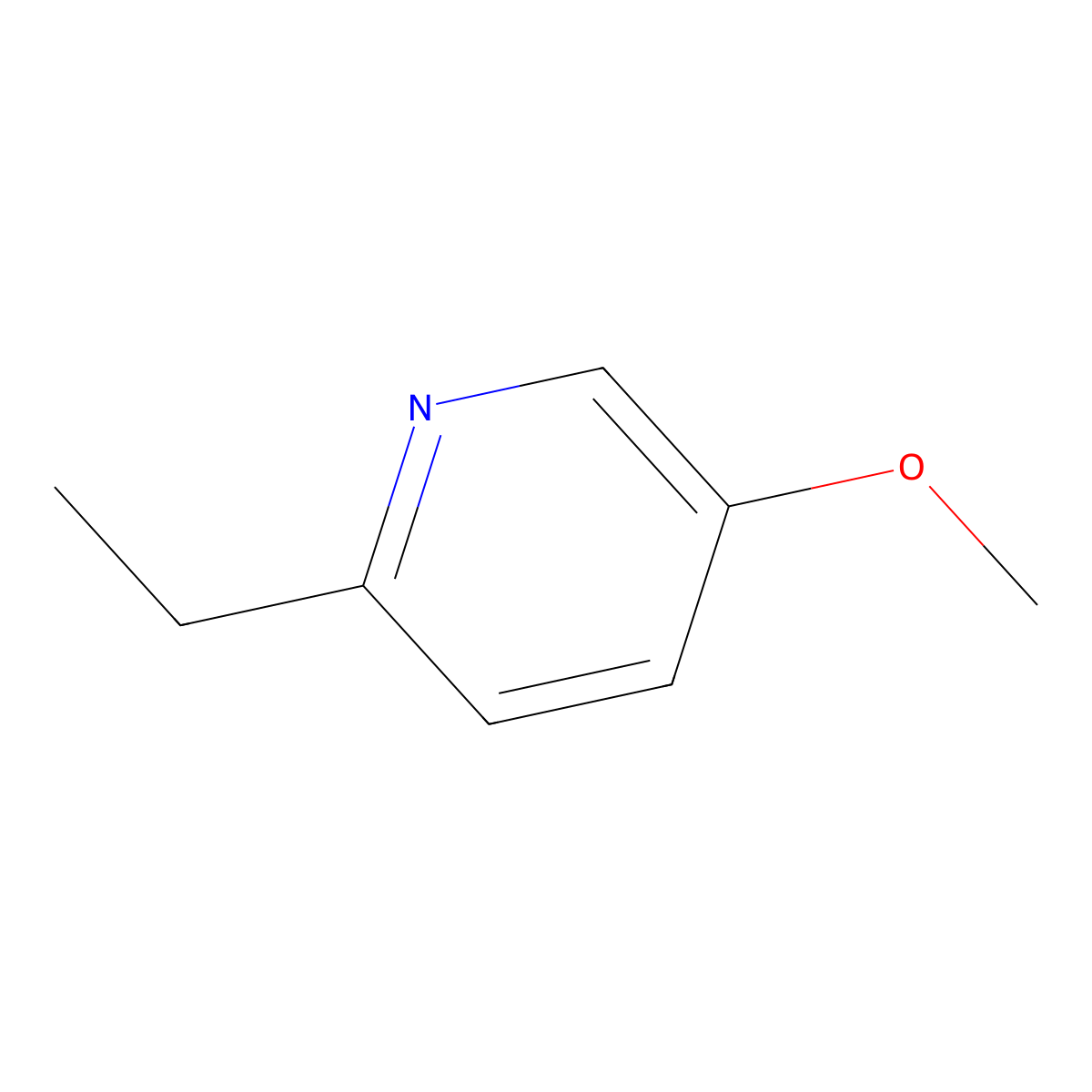 2-Ethyl-5-methoxypyridine molecular structure, CAS 228862-37-1
