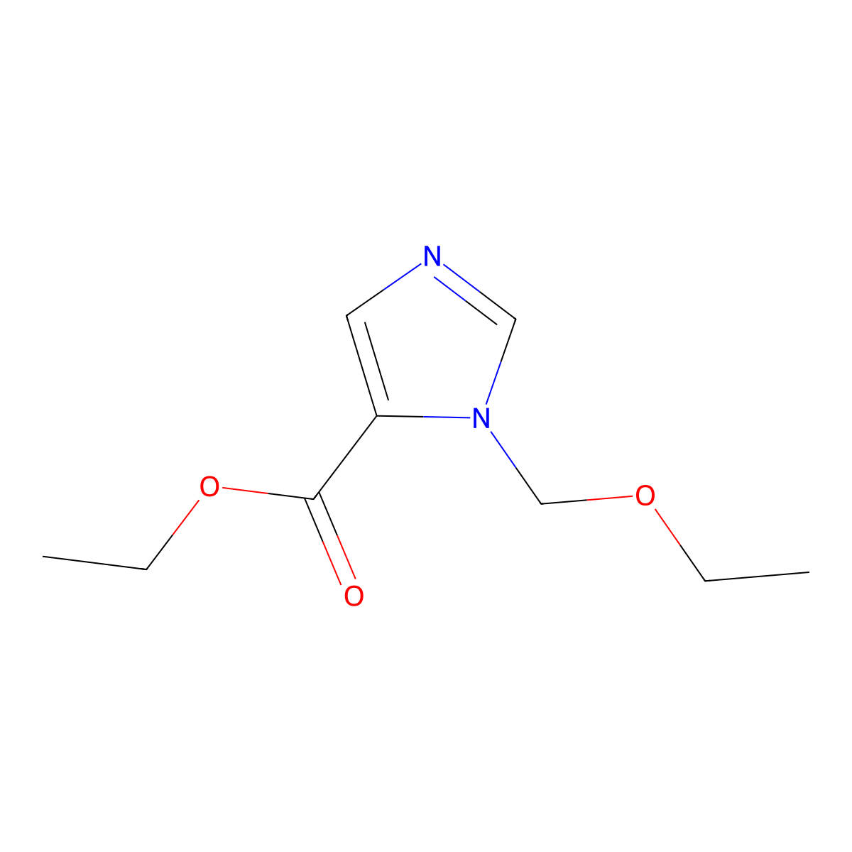 EThyl 3-(ethoxymethyl)imidazole-4-carboxylate molecular structure, CAS 2288708-48-3