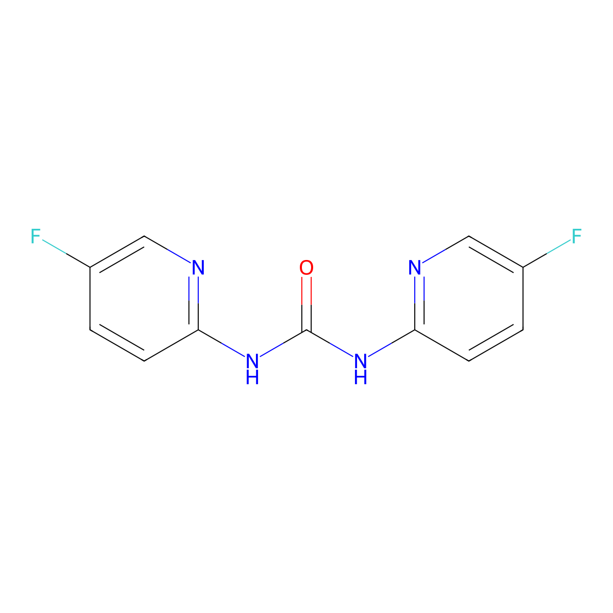 1,3-BIs(5-fluoropyridin-2-yl)urea molecular structure, CAS 2288708-50-7