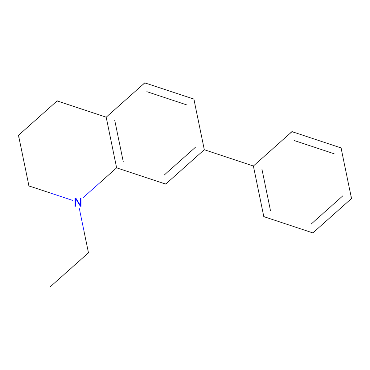 1-Ethyl-7-phenyl-1,2,3,4-tetrahydroquinoline molecular structure, CAS 2288708-68-7