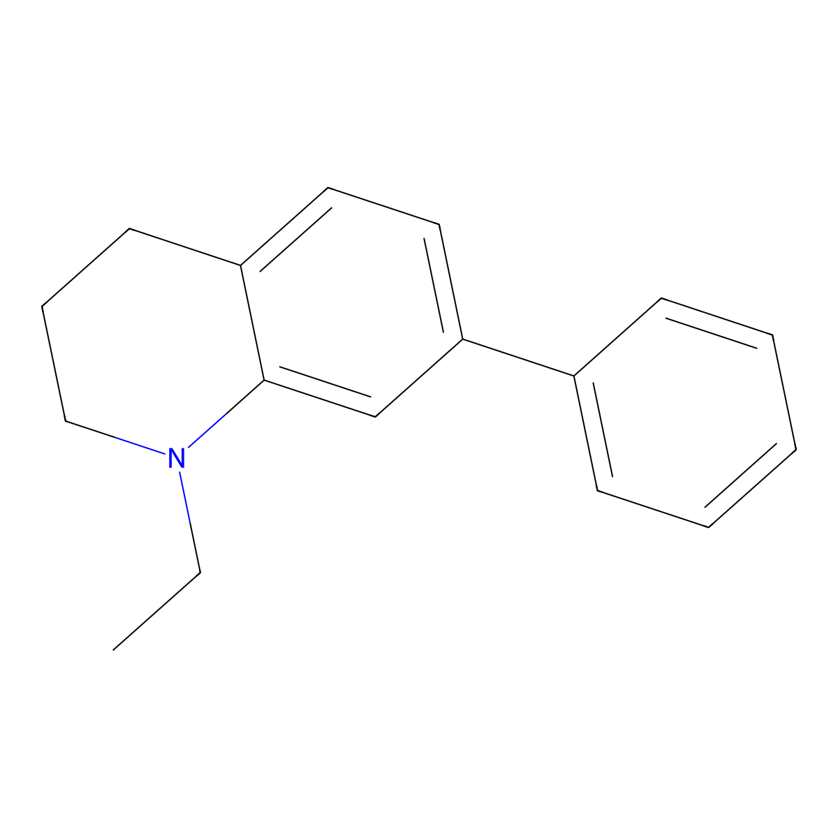 1-Ethyl-7-phenyl-1,2,3,4-tetrahydroquinoline molecular structure, CAS 2288708-68-7
