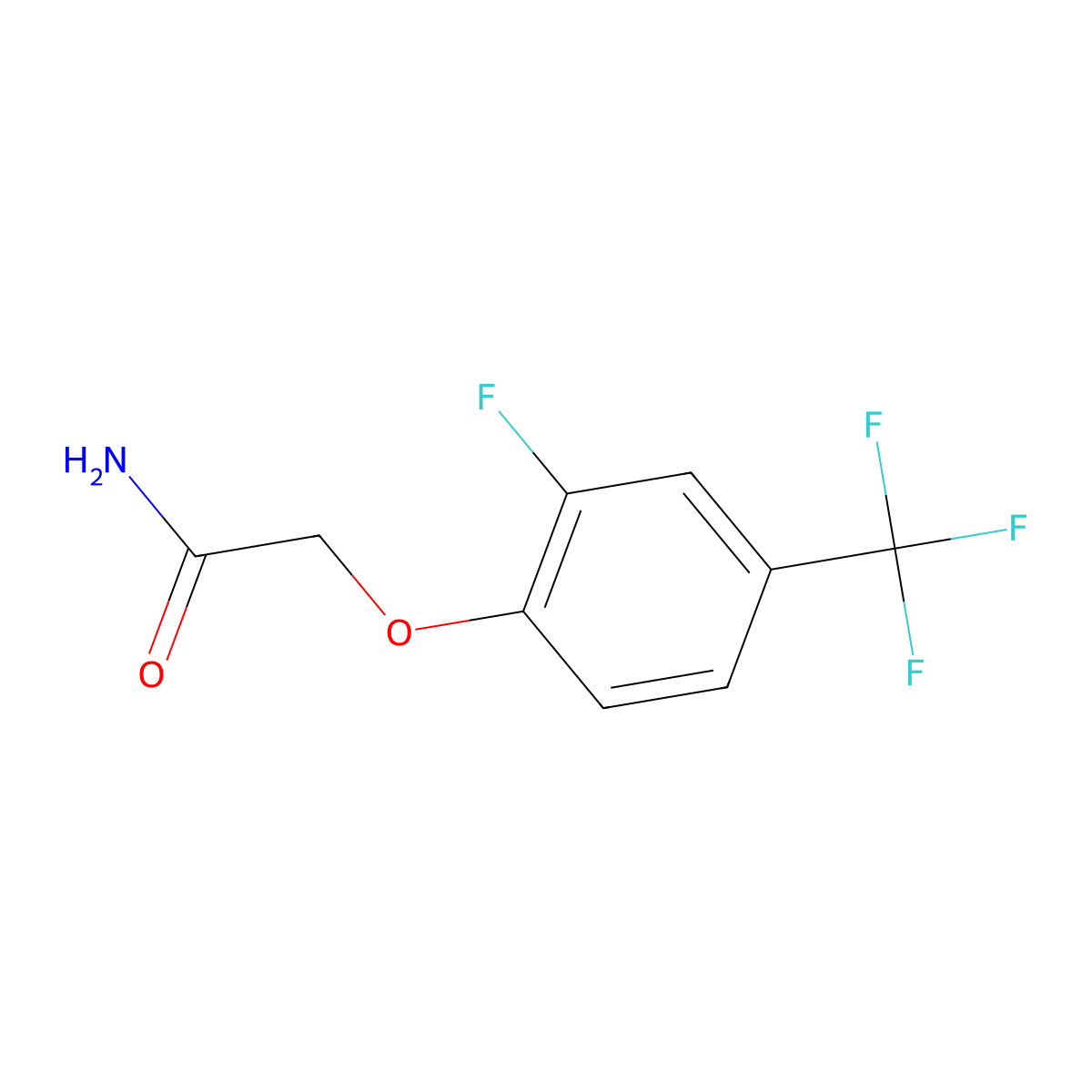 2-[2-Fluoro-4-(trifluoromethyl)phenoxy]acetamide molecular structure, CAS 2288709-57-7