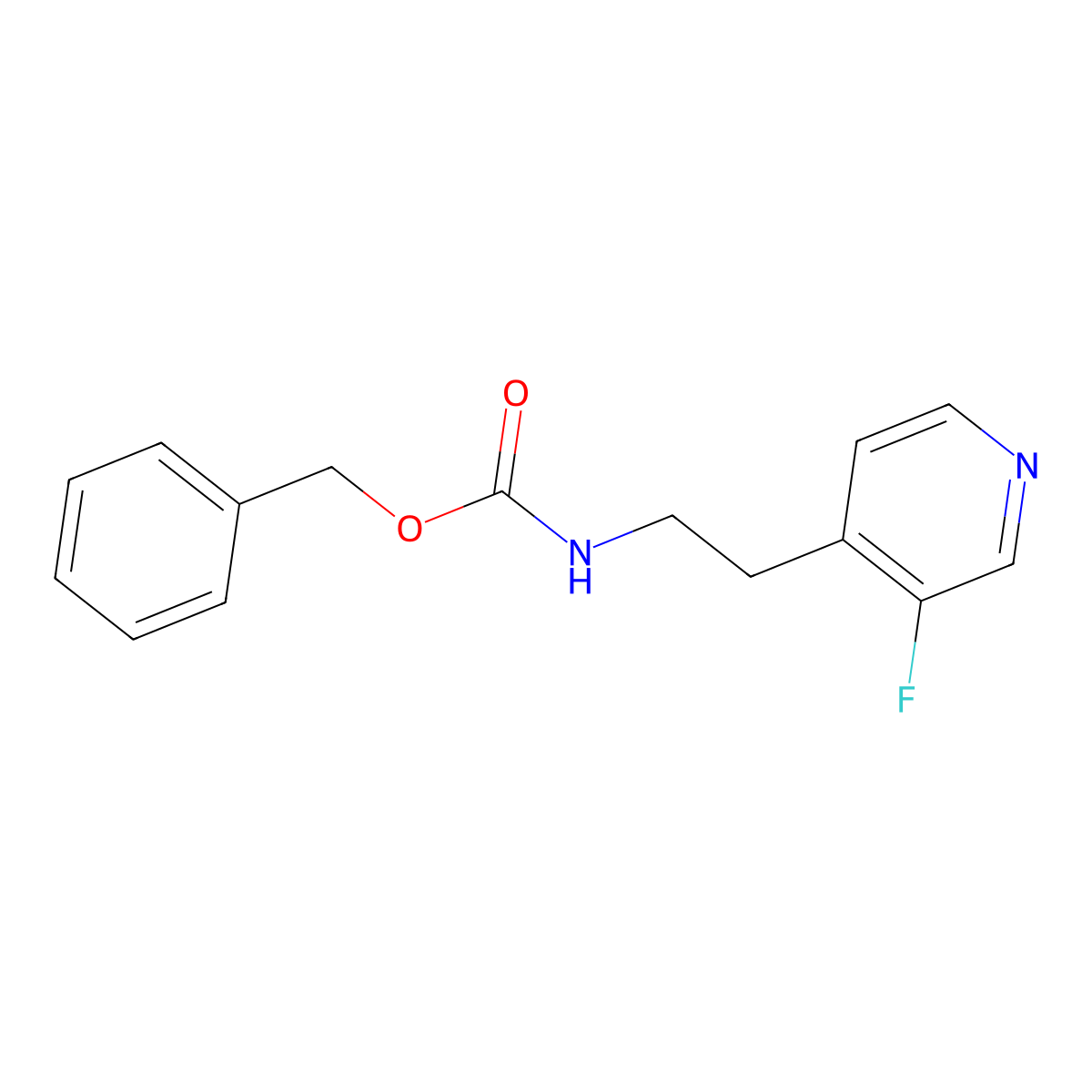 BEnzyl N-[2-(3-fluoropyridin-4-yl)ethyl]carbamate molecular structure, CAS 2288709-74-8