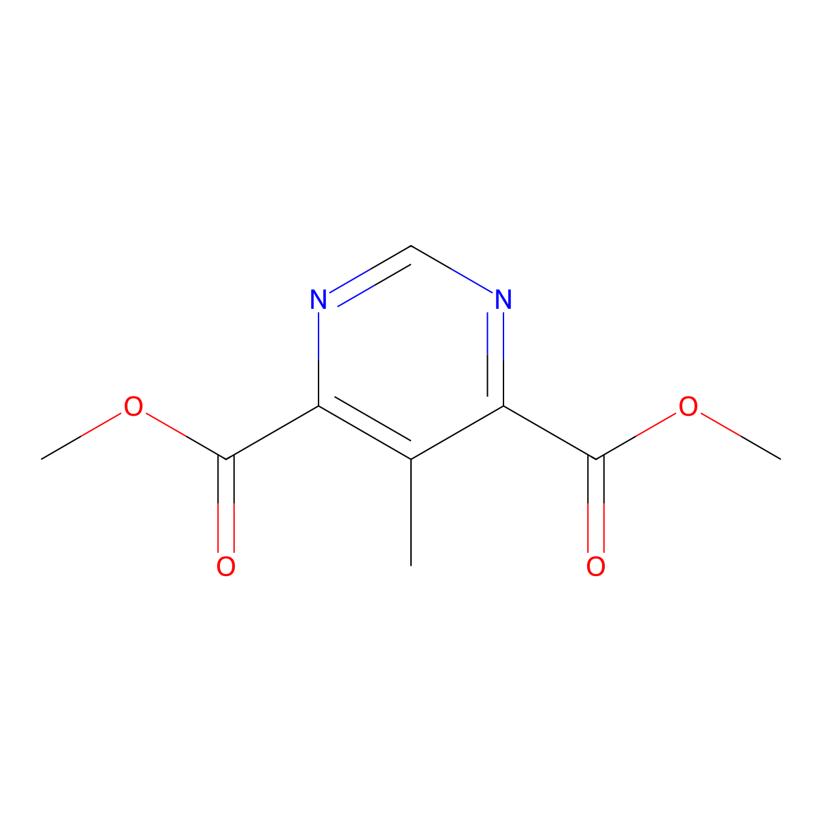 Dimethyl 5-methylpyrimidine-4,6-dicarboxylate molecular structure, CAS 2288710-03-0