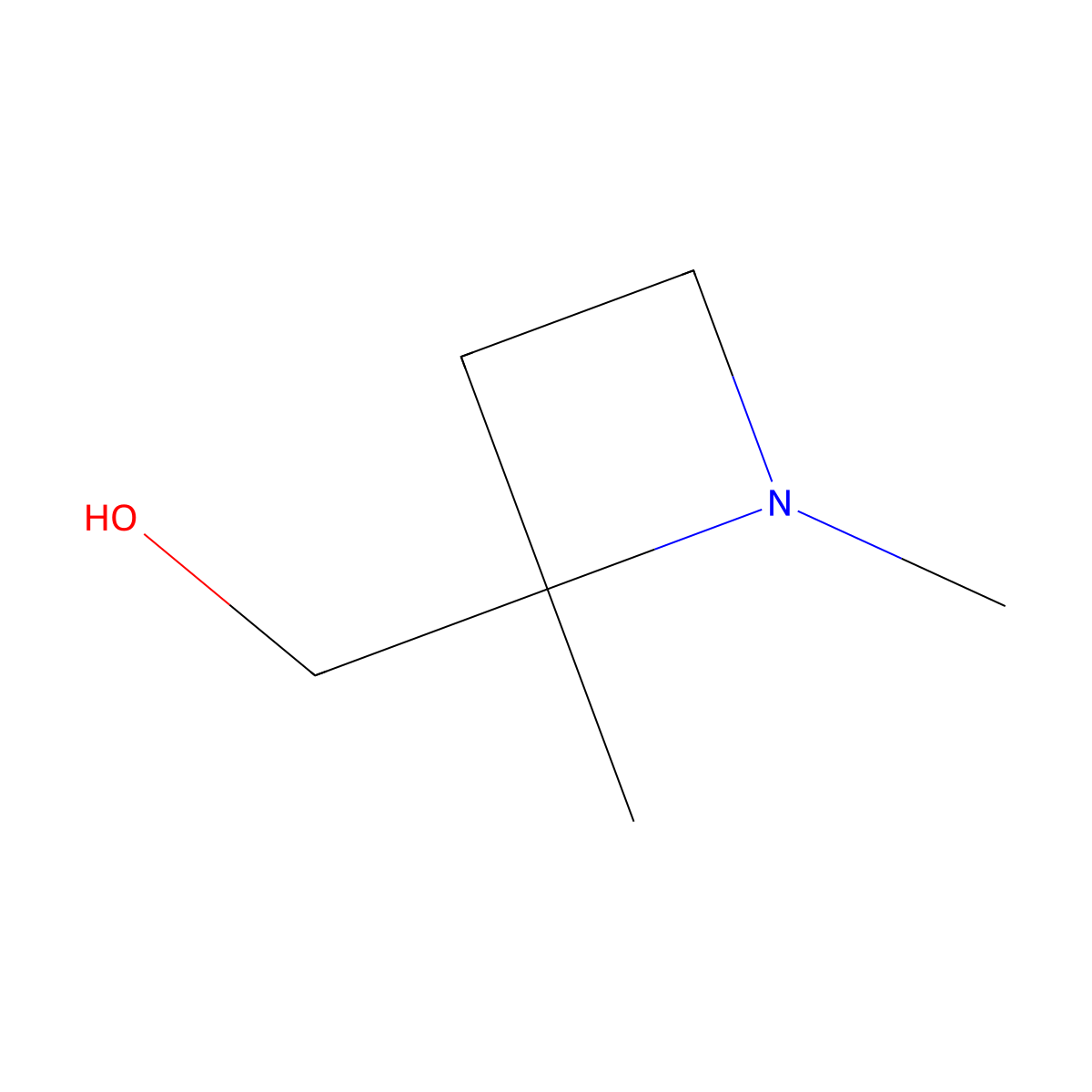 (1,2-Dimethylazetidin-2-yl)methanol molecular structure, CAS 2288710-12-1