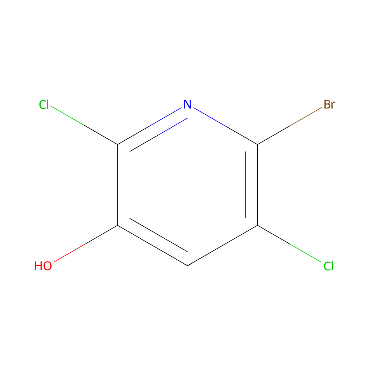 6-BRomo-2,5-dichloropyridin-3-ol molecular structure, CAS 2288710-52-9