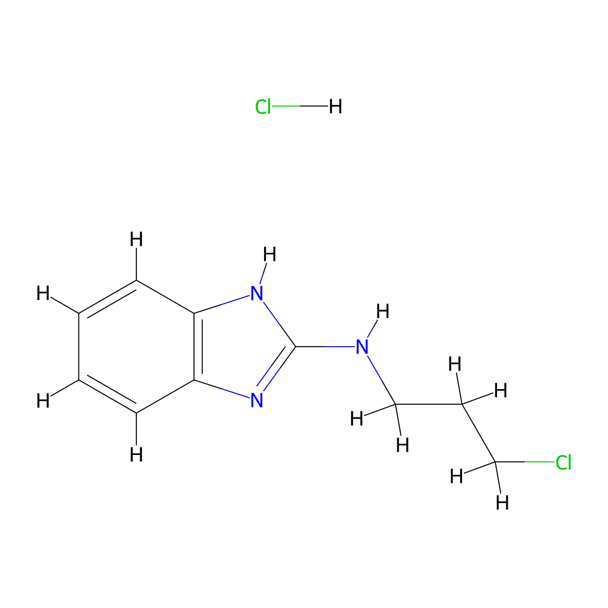 N-(3-Chloropropyl)-1H-1,3-benzodiazol-2-amine hydrochloride molecular structure, CAS 2288710-59-6