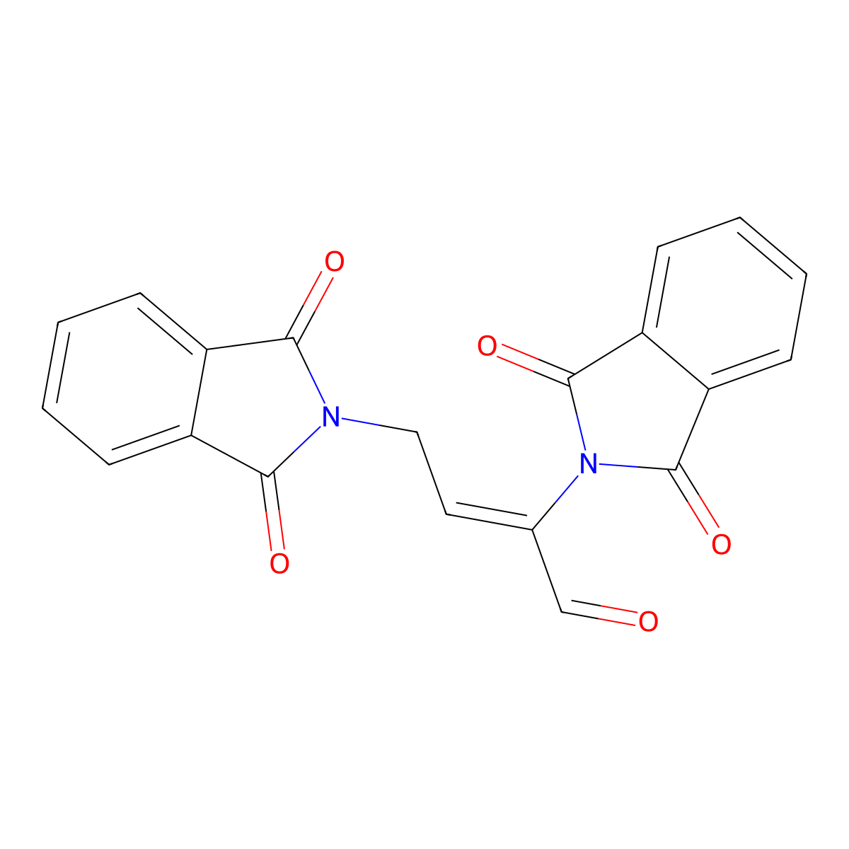 (2E)-2,4-BIs(1,3-dioxoisoindol-2-yl)but-2-enal molecular structure, CAS 2288716-06-1