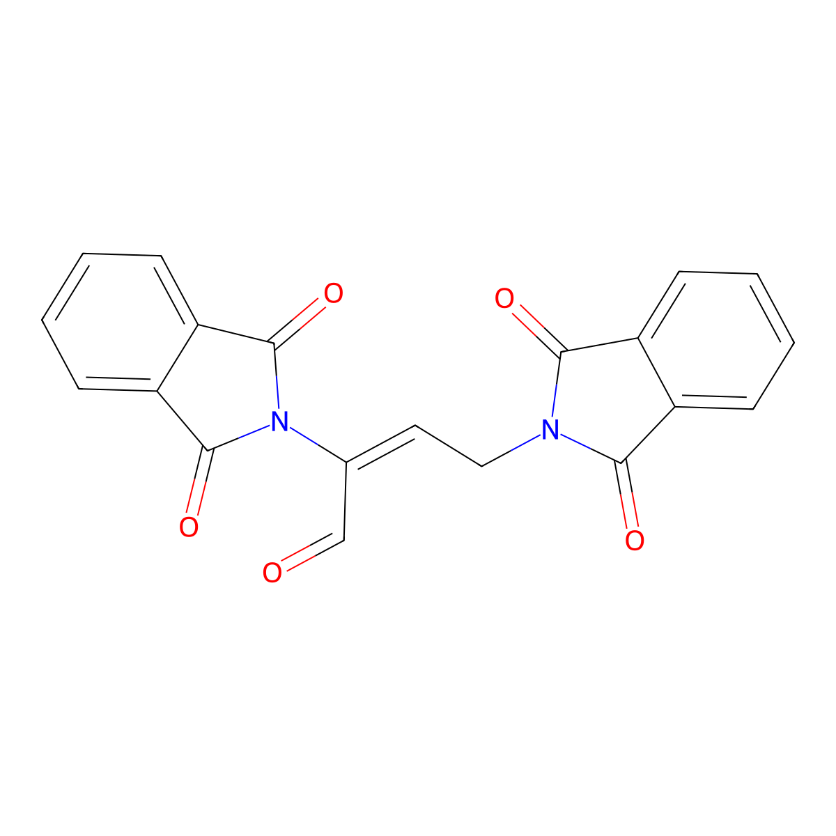 (2E)-2,4-BIs(1,3-dioxoisoindol-2-yl)but-2-enal molecular structure, CAS 2288716-06-1