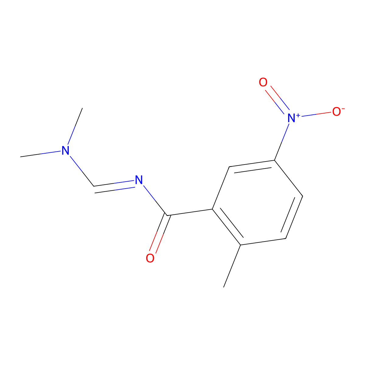 N-[(1E)-(Dimethylamino)methylidene]-2-methyl-5-nitrobenzamide molecular structure, CAS 2288716-07-2