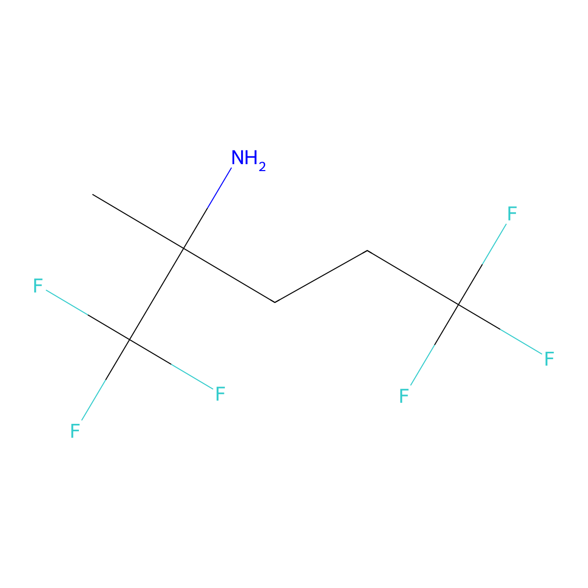 1,1,1,5,5,5-Hexafluoro-2-methylpentan-2-amine molecular structure, CAS 2288903-02-4