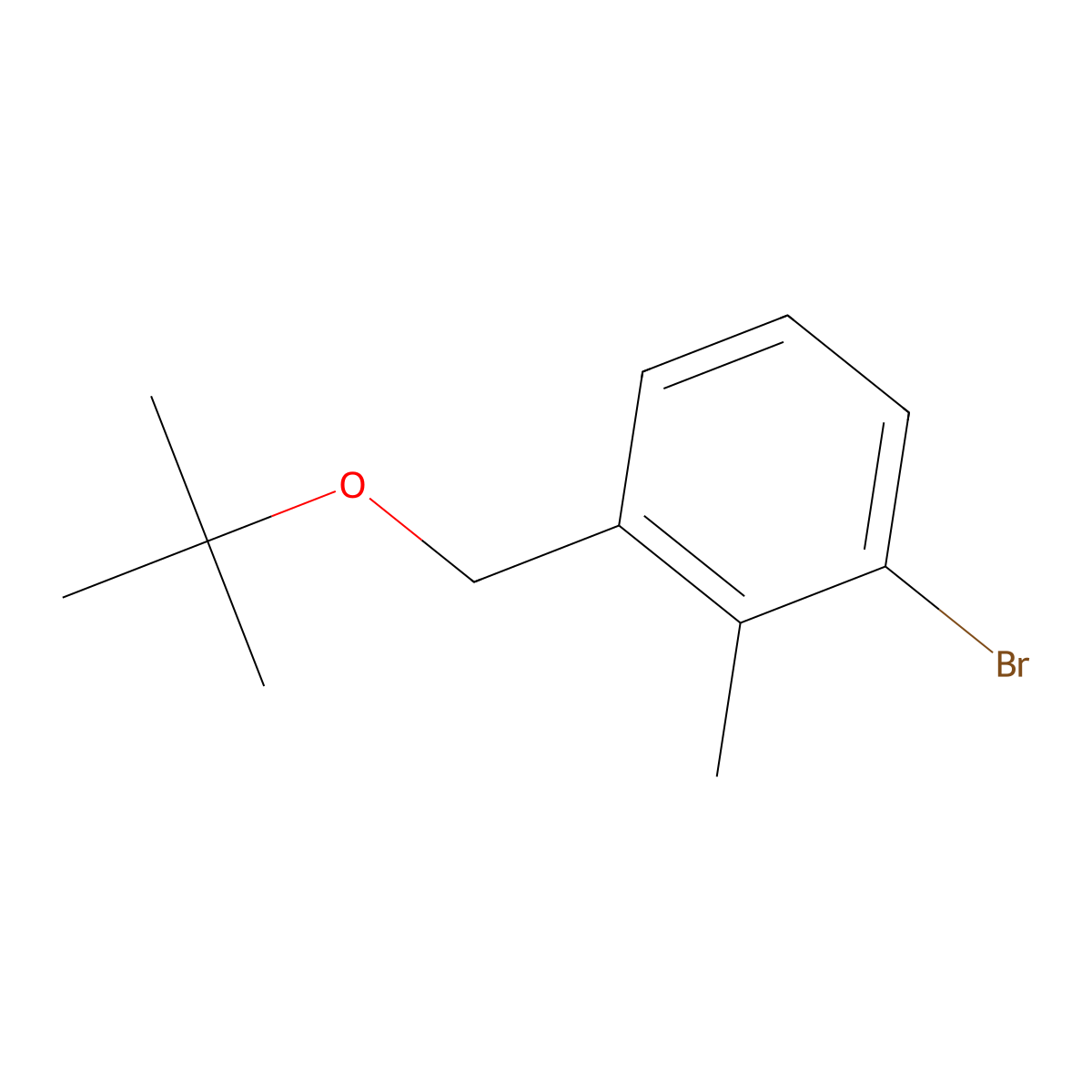 1-Bromo-3-(tert-butoxymethyl)-2-methylbenzene molecular structure, CAS 2288931-38-2