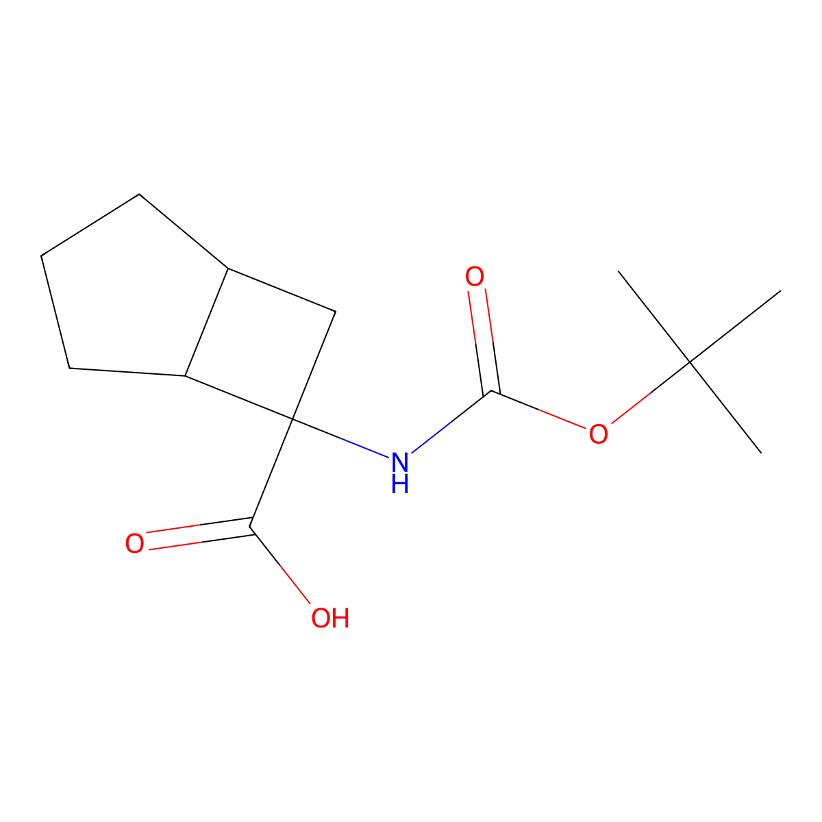 6-{[(Tert-butoxy)carbonyl]amino}bicyclo[3.2.0]heptane-6-carboxylicacid molecular structure, CAS 2288992-88-9