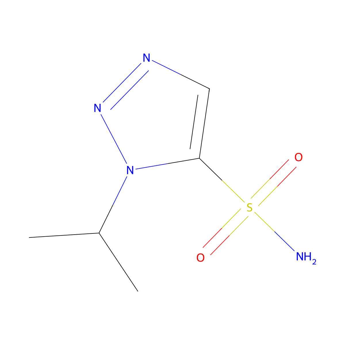 1-Isopropyl-1H-1,2,3-triazole-5-sulfonamide molecular structure, CAS 2288995-42-4