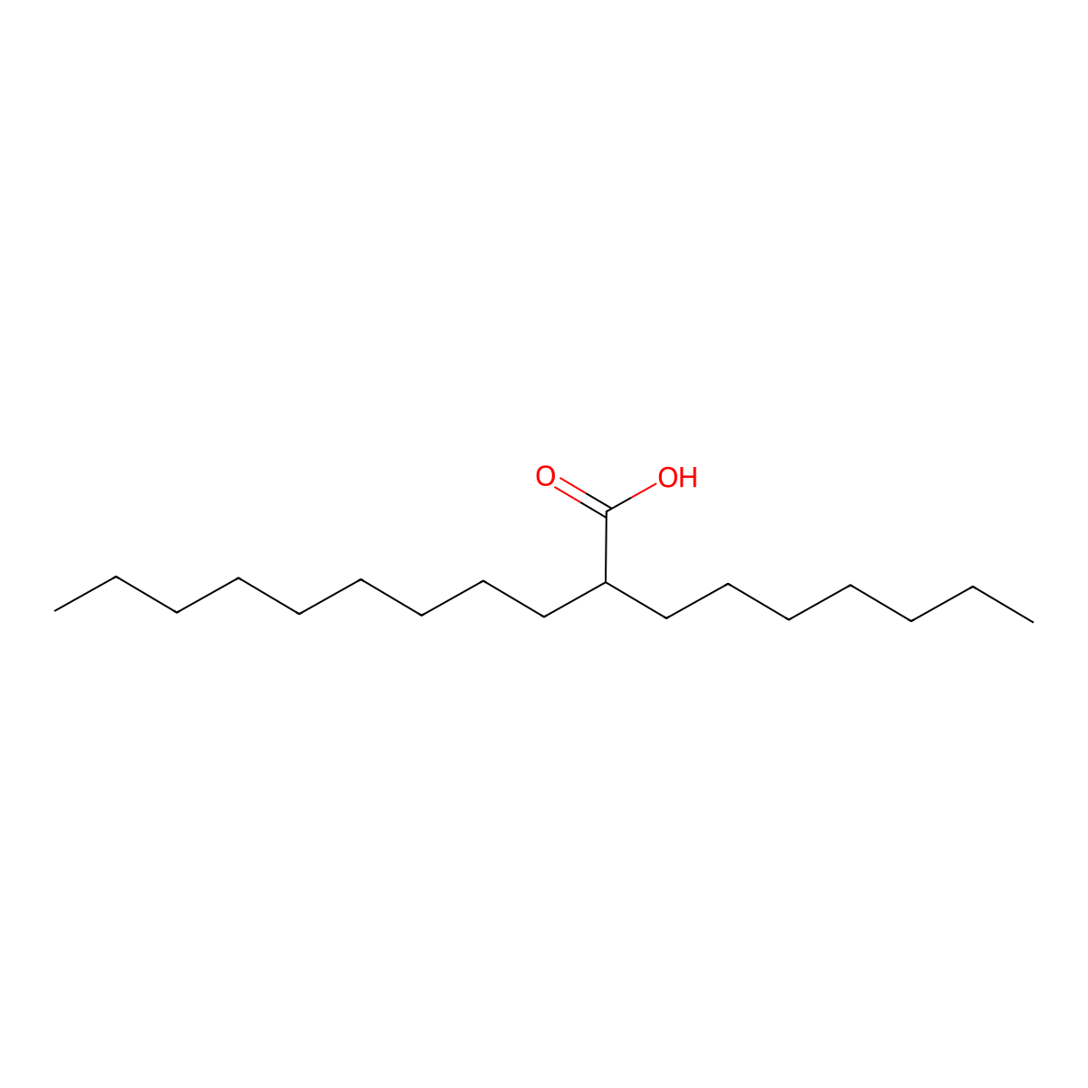 2-Heptylundecanoic acid molecular structure, CAS 22890-21-7