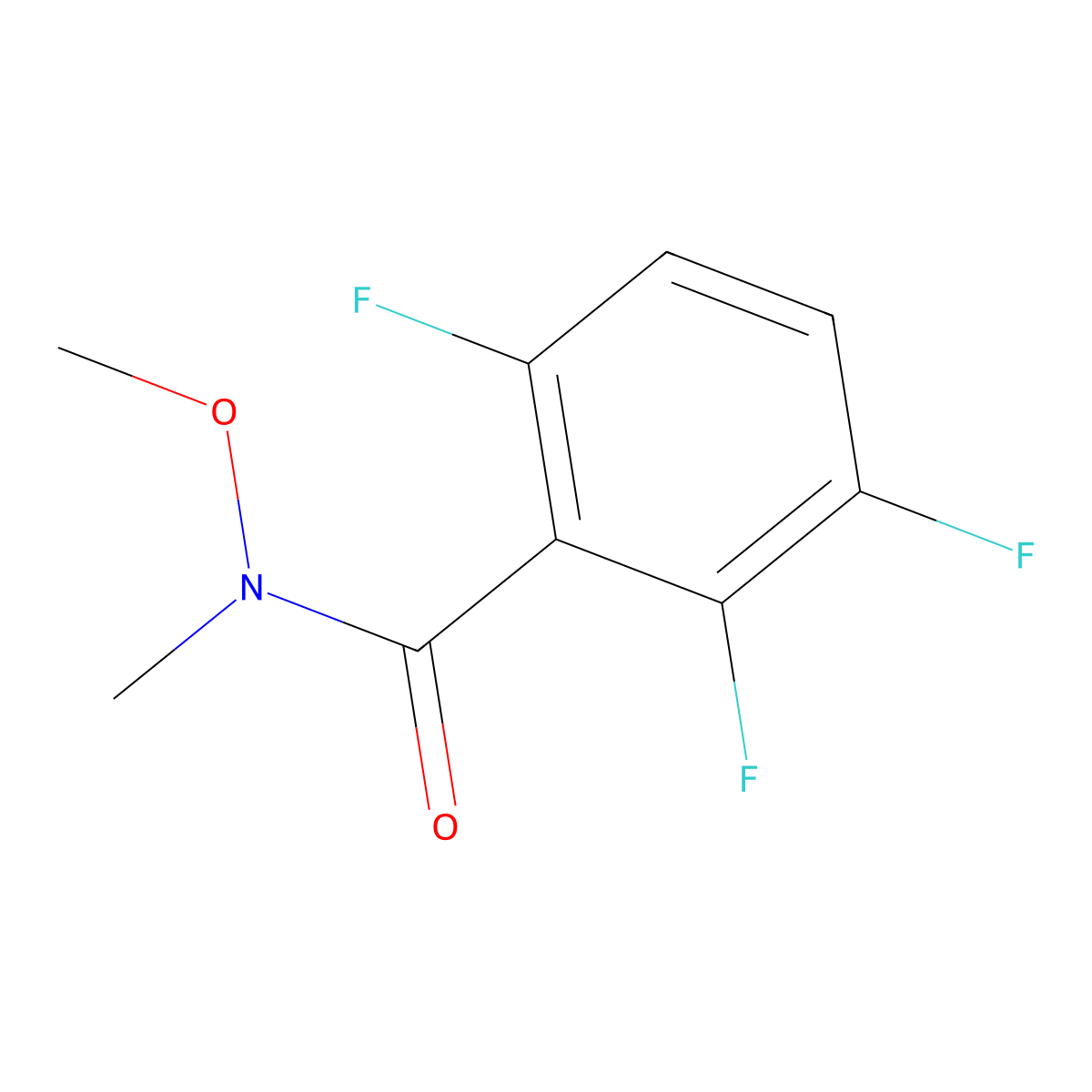 2,3,6-Trifluoro-N-methoxy-N-methylbenzamide molecular structure, CAS 2289149-30-8