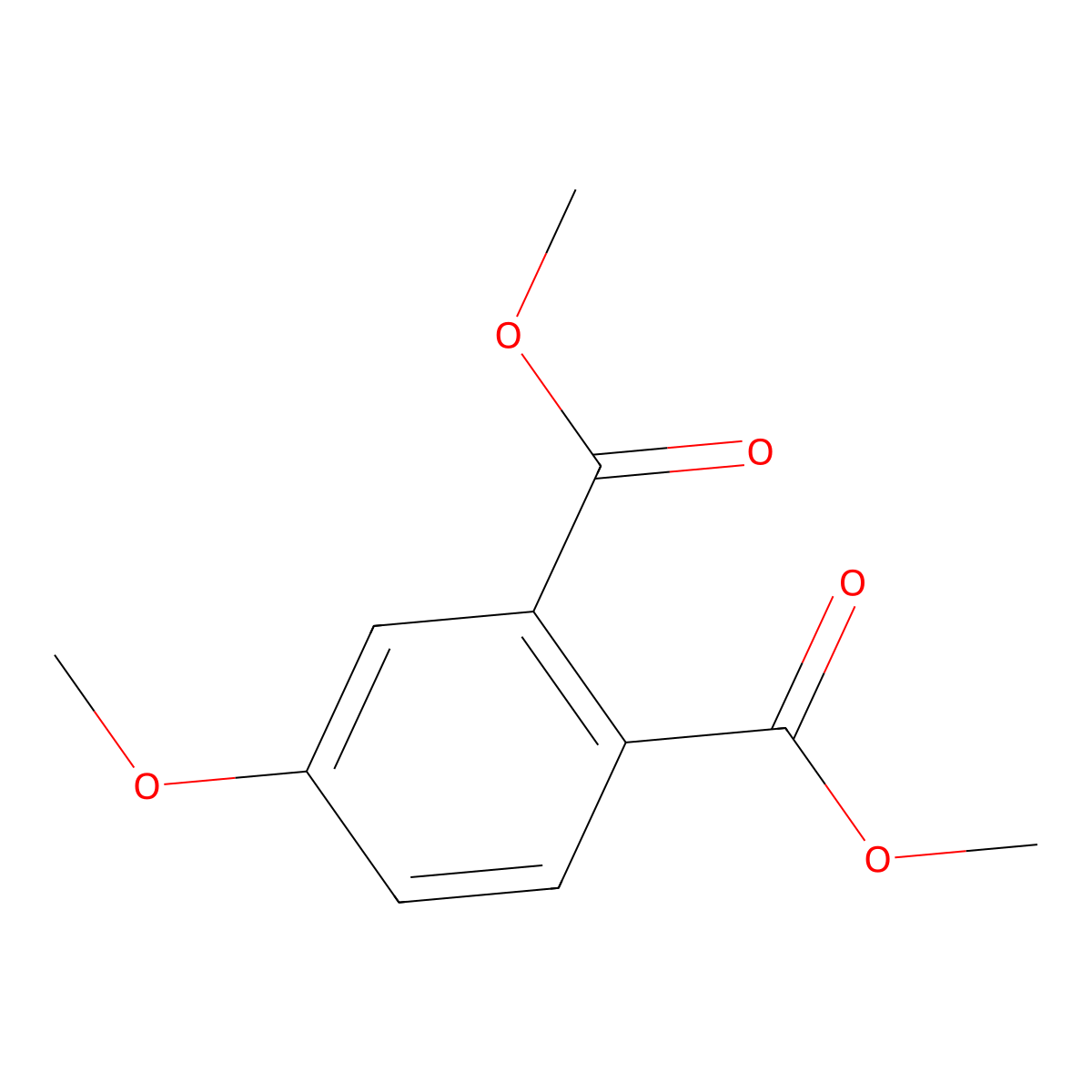 Dimethyl 4-methoxyphthalate molecular structure, CAS 22895-19-8