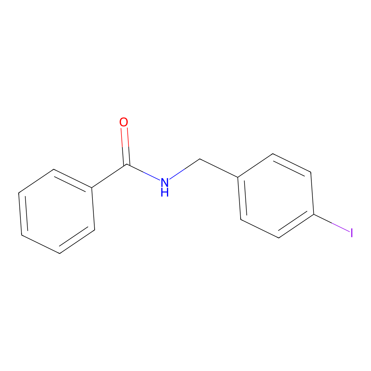 N-(4-iodobenzyl)benzamide molecular structure, CAS 2289573-69-7