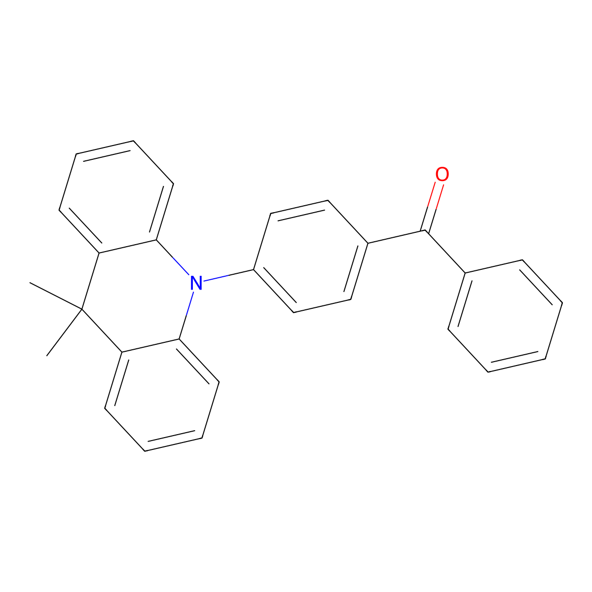 10-(4-Benzoylphenyl)-9,9-dimethyl-9,10-dihydroacridine molecular structure, CAS 2289674-14-0