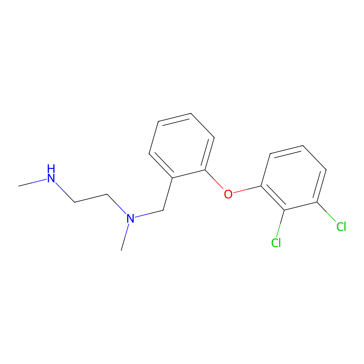 N'-[[2-(2,3-dichlorophenoxy)phenyl]methyl]-N,N'-dimethylethane-1,2-diamine molecular structure, CAS 2289726-31-2