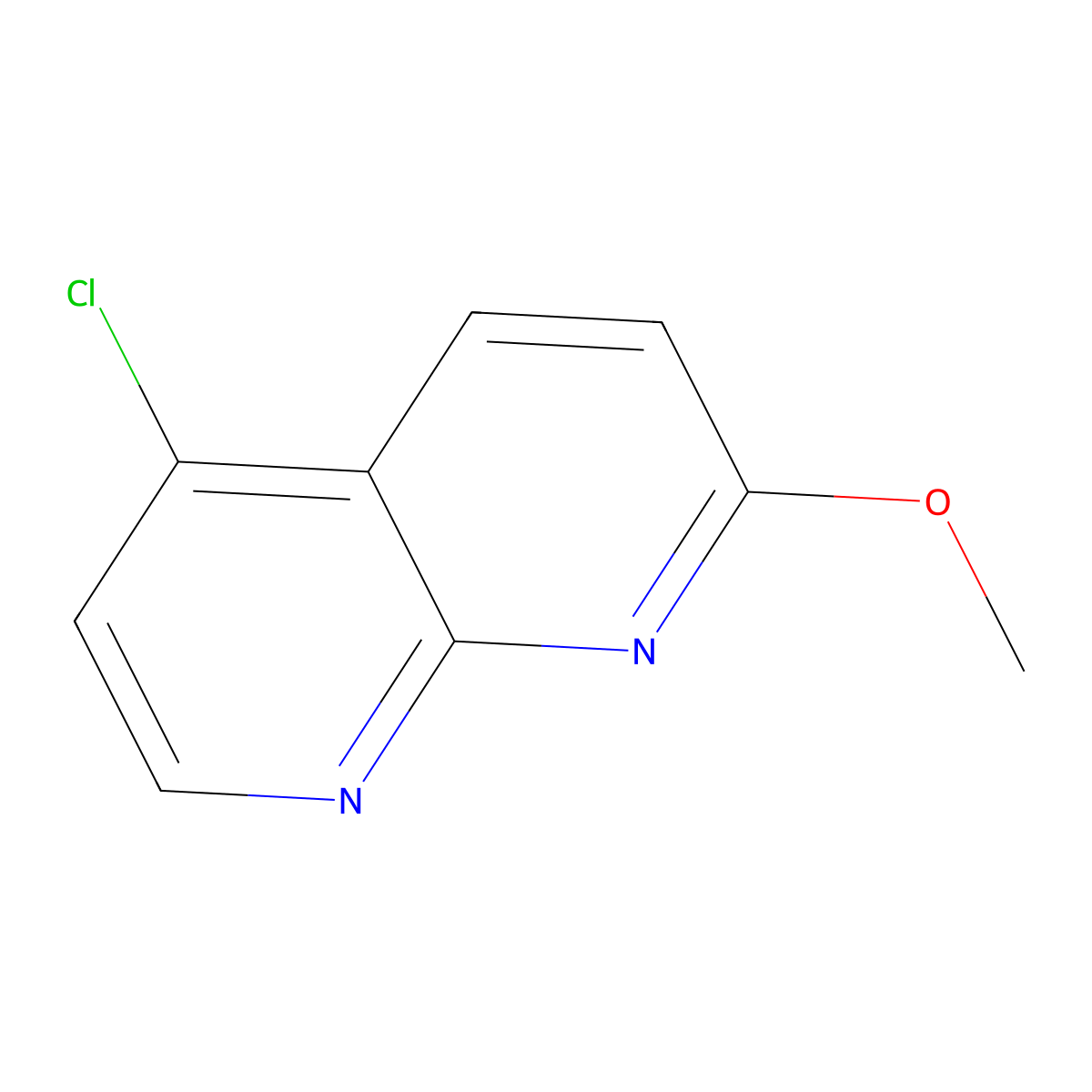 5-Chloro-2-methoxy-1,8-naphthyridine molecular structure, CAS 2289740-41-4