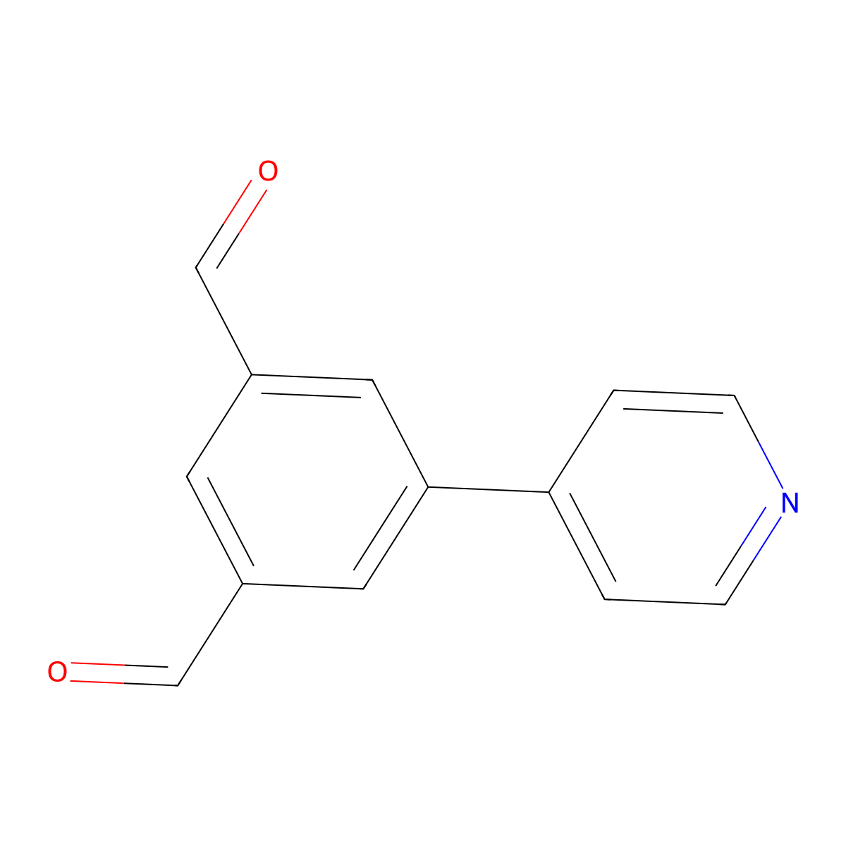 5-(Pyridin-4-yl)isophthalaldehyde molecular structure, CAS 2289758-95-6