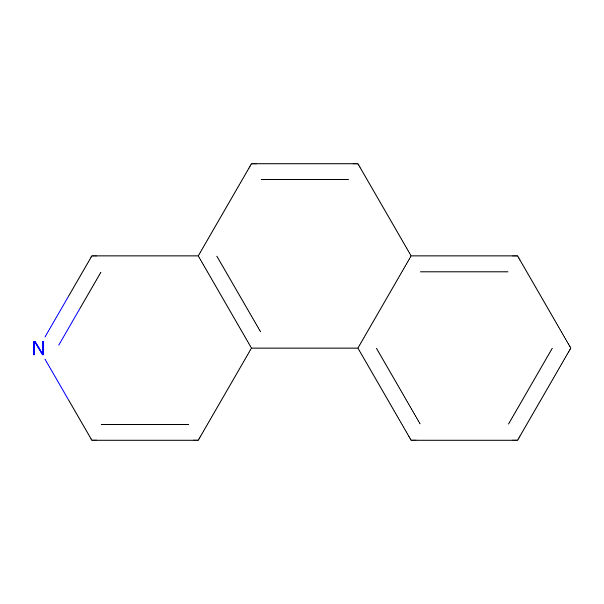 Benz[f]isoquinoline molecular structure, CAS 229-67-4