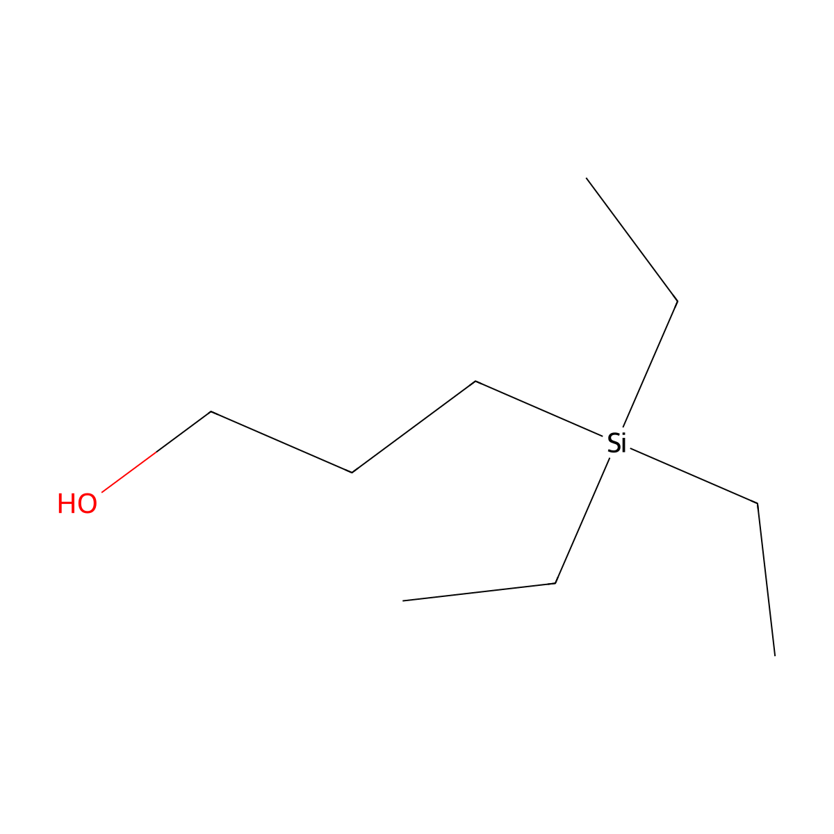 1-Propanol, 3-(triethylsilyl)- molecular structure, CAS 2290-36-0