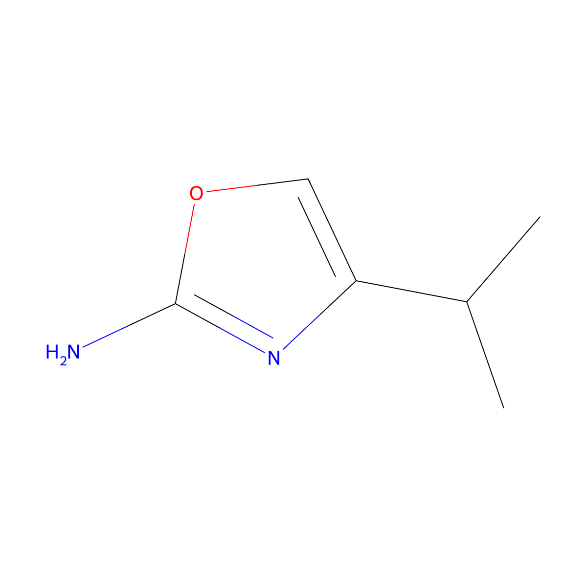 4-(Propan-2-yl)-1,3-oxazol-2-amine molecular structure, CAS 229003-15-0