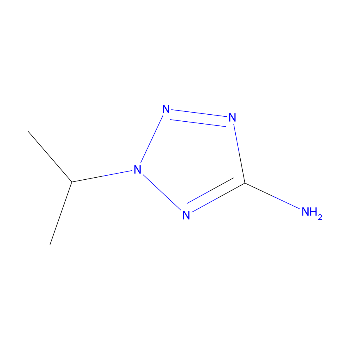 2-(propan-2-yl)-2H-1,2,3,4-tetrazol-5-amine molecular structure, CAS 229003-16-1