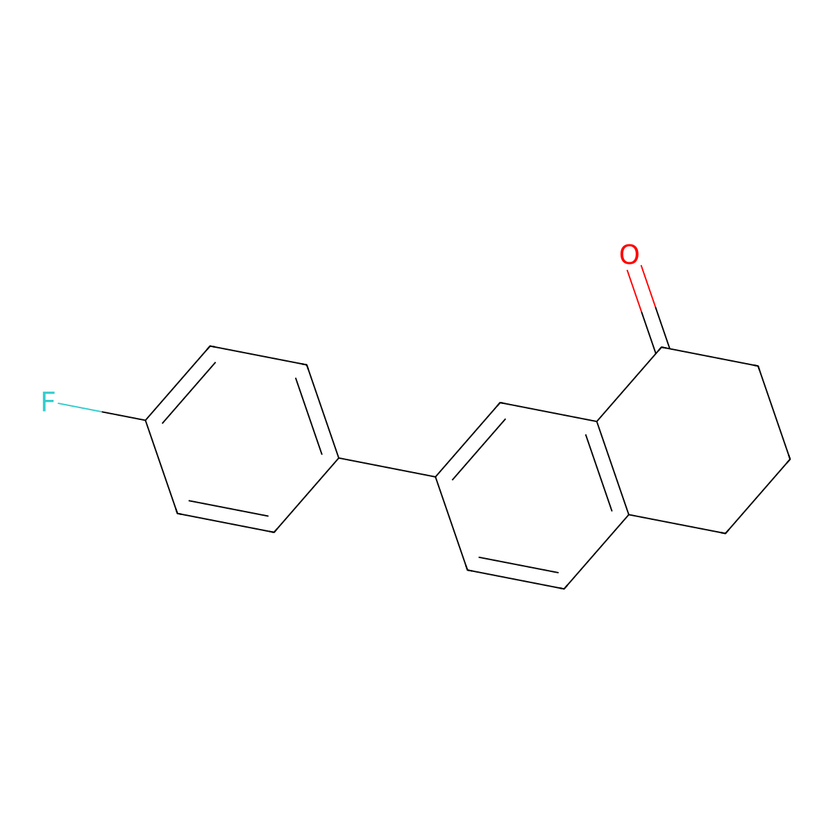 7-(4-Fluorophenyl)-1-tetralone molecular structure, CAS 229006-59-1