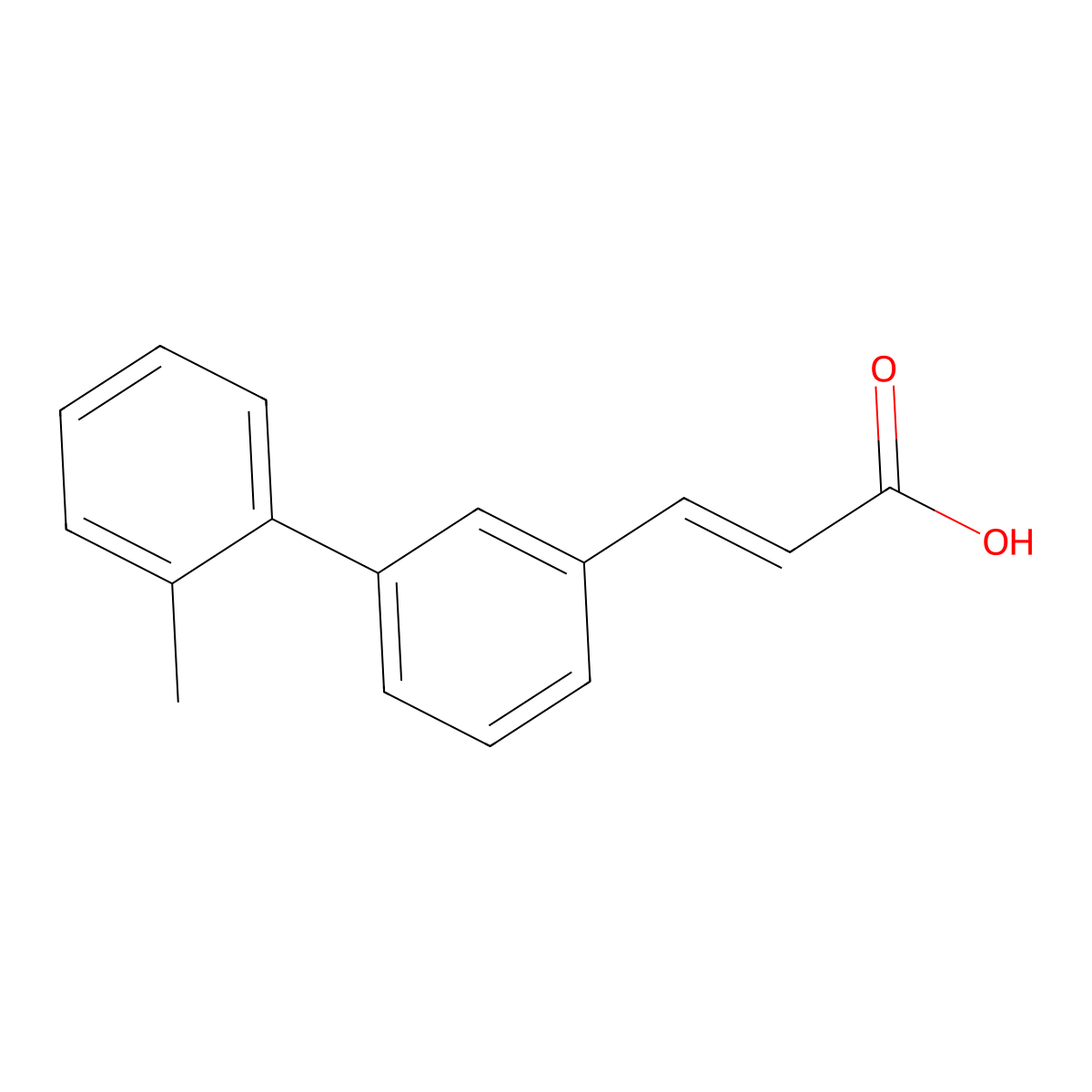 3-[3-(2-Methylphenyl)phenyl]prop-2-enoic acid molecular structure, CAS 229006-73-9