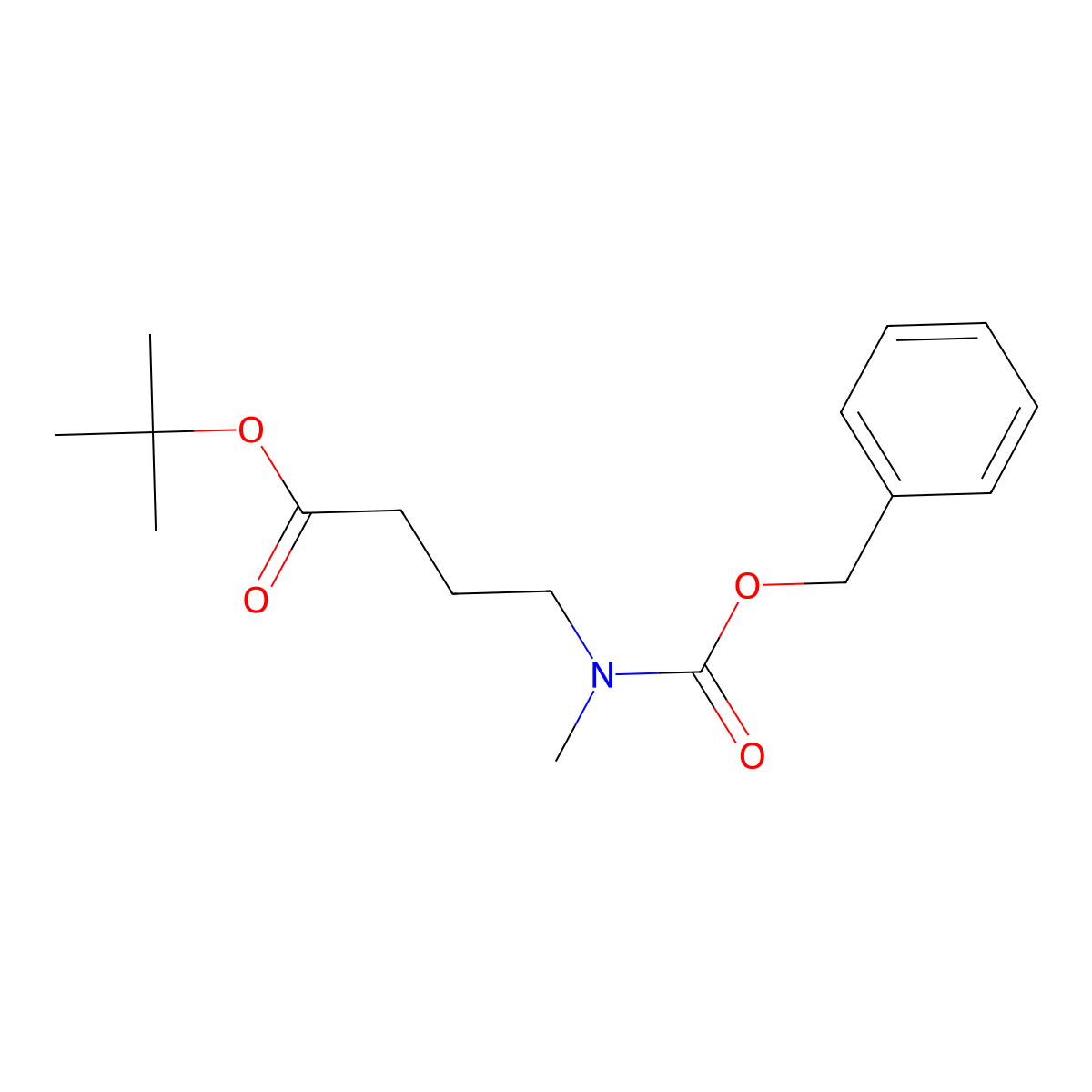 Tert-butyl 4-(((benzyloxy)carbonyl)(methyl)amino)butanoate molecular structure, CAS 229009-12-5