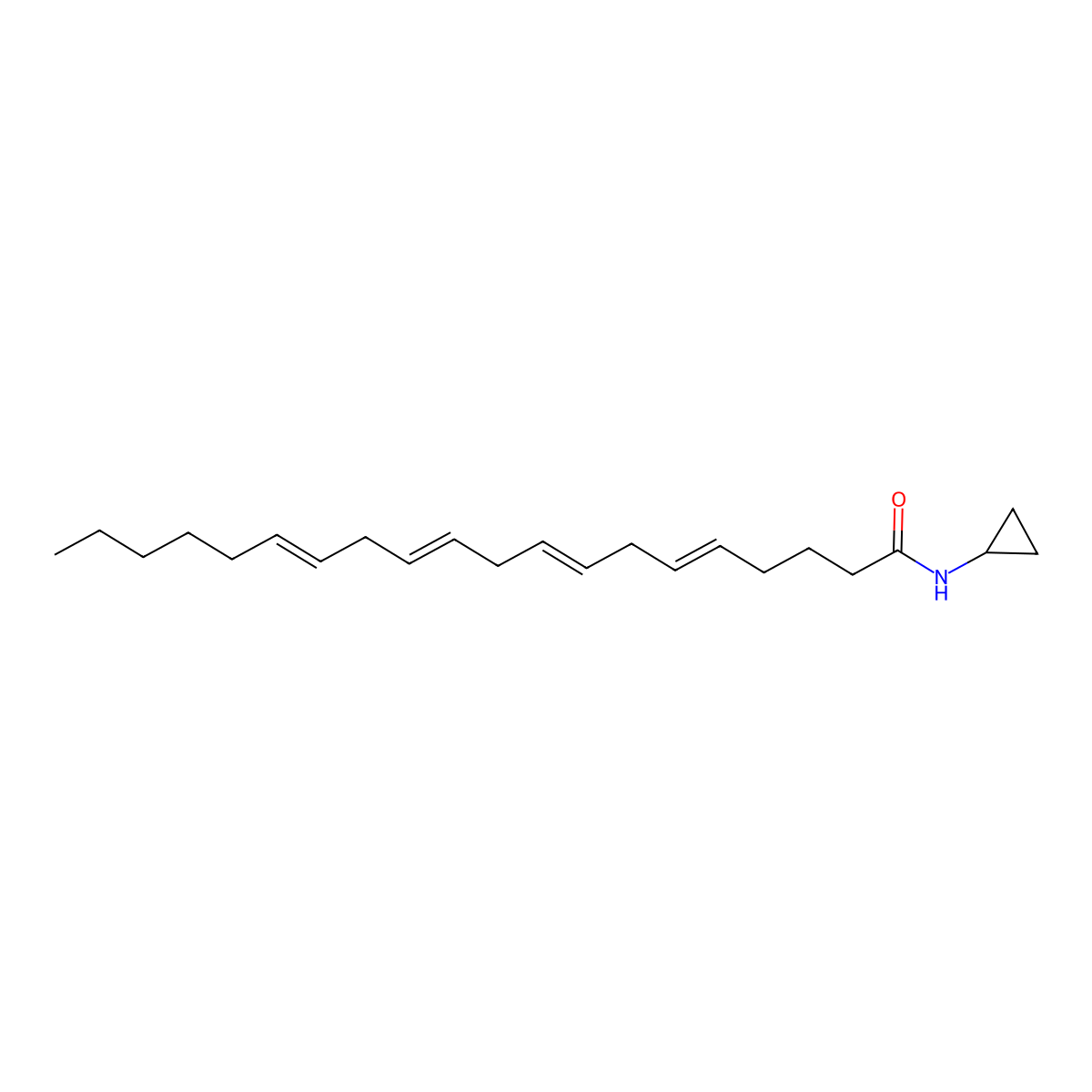 Arachidonylcyclopropylamide molecular structure, CAS 229021-64-1