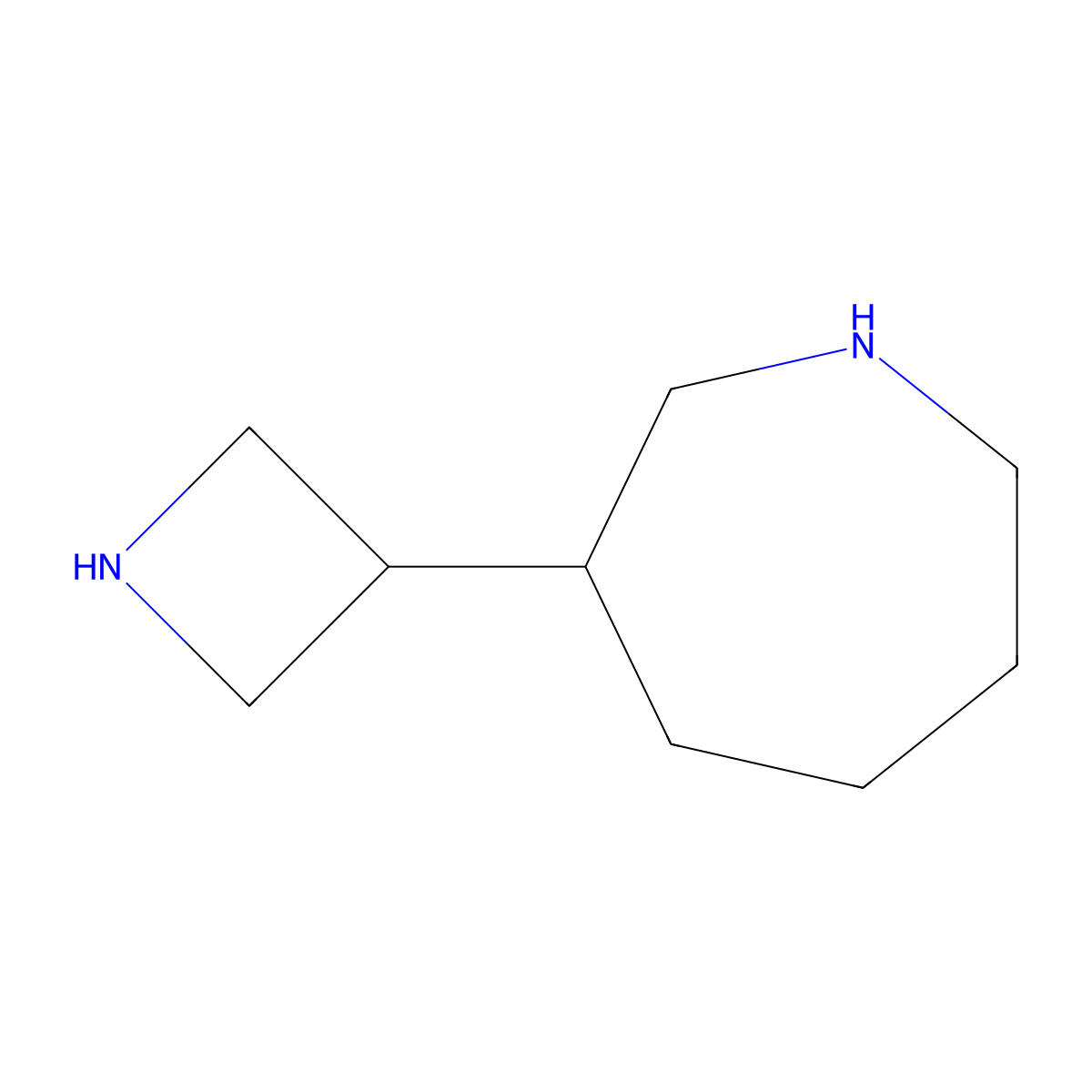 3-(Azetidin-3-yl)azepane molecular structure, CAS 2290237-19-1