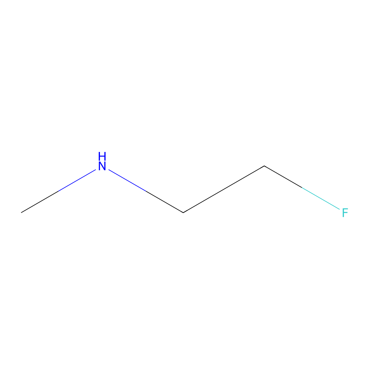 (2-Fluoro-ethyl)-methyl-amine molecular structure, CAS 229029-47-4