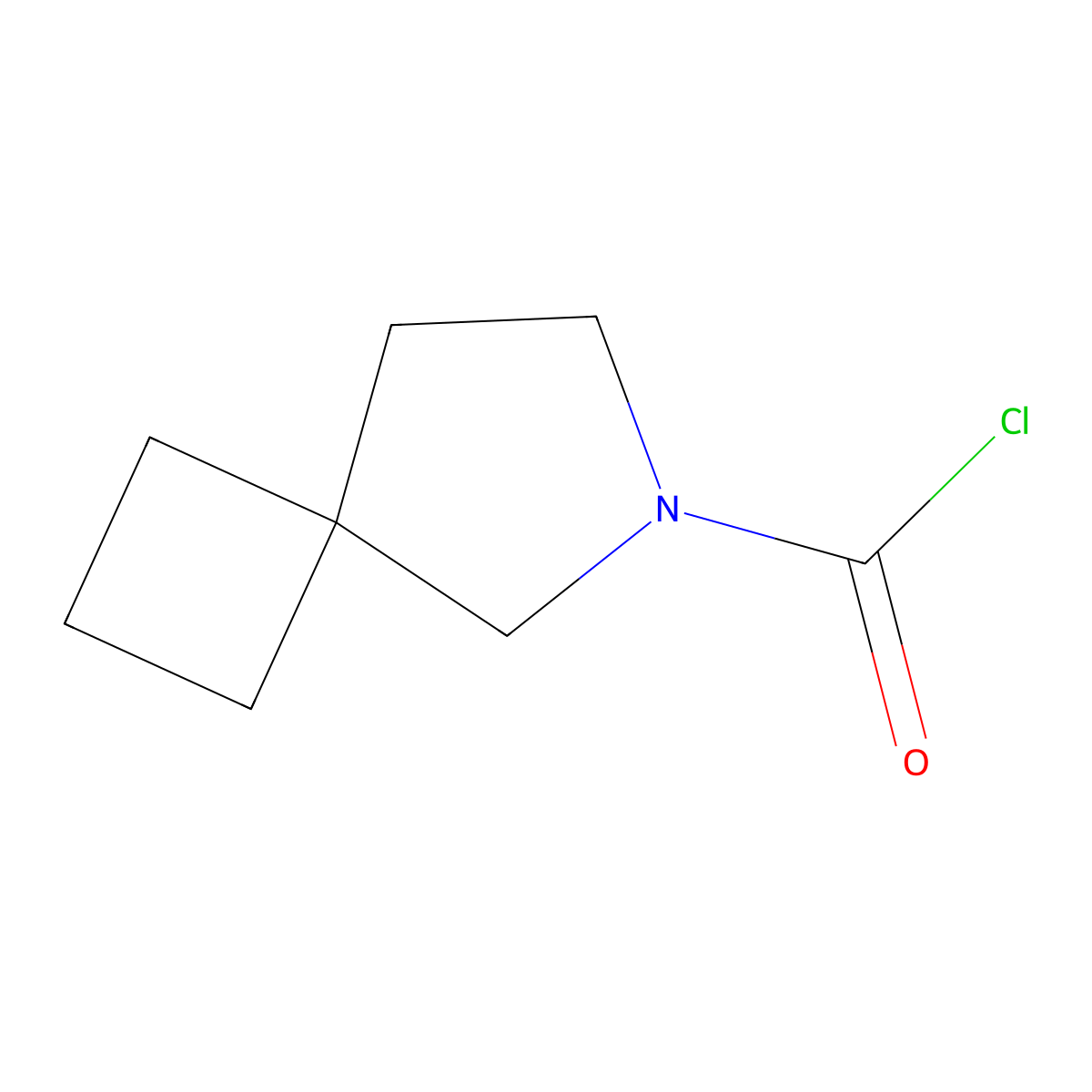 6-Azaspiro[3.4]octane-6-carbonyl chloride molecular structure, CAS 2290341-29-4