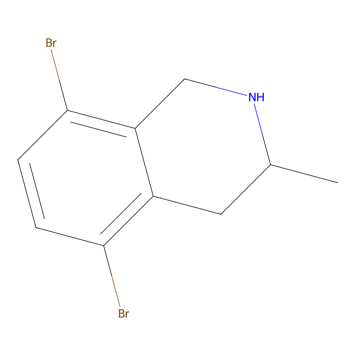 5,8-Dibromo-3-methyl-1,2,3,4-tetrahydroisoquinoline molecular structure, CAS 2290371-13-8