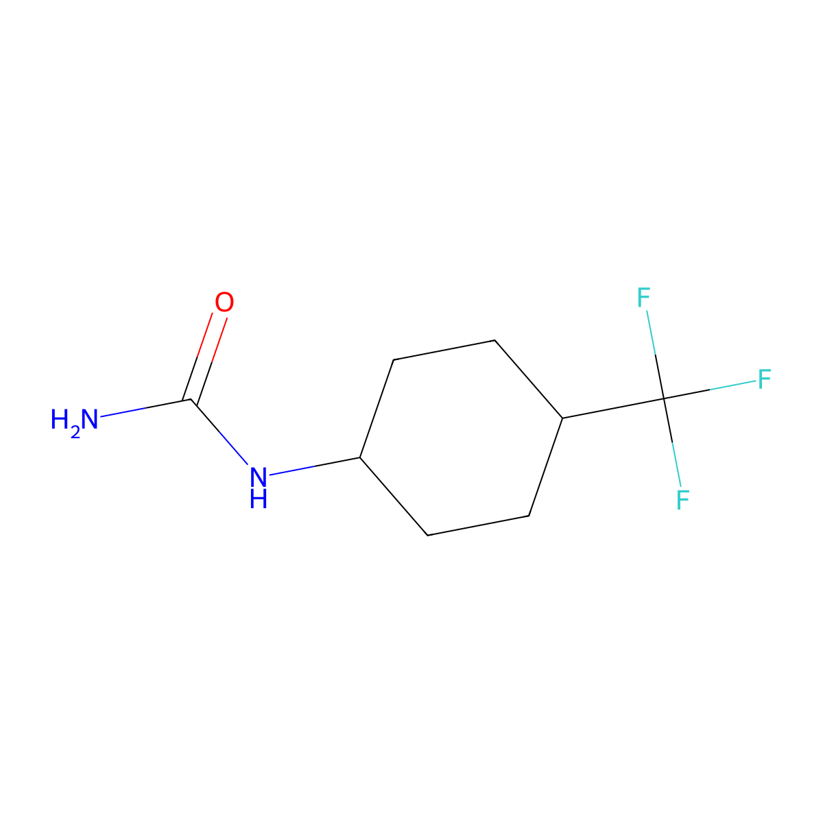 [4-(Trifluoromethyl)cyclohexyl]urea molecular structure, CAS 2290392-13-9