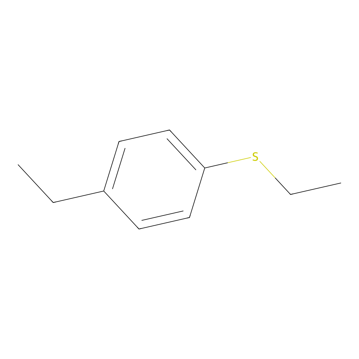 4-Ethylphenyl ethyl sulfide molecular structure, CAS 22905-10-8