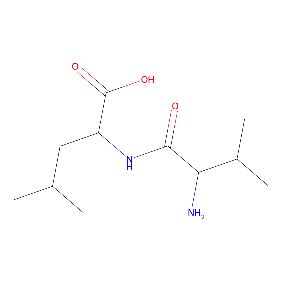 (S)-2-((S)-2-Amino-3-methylbutanamido)-4-methylpentanoic acid molecular structure, CAS 22906-55-4