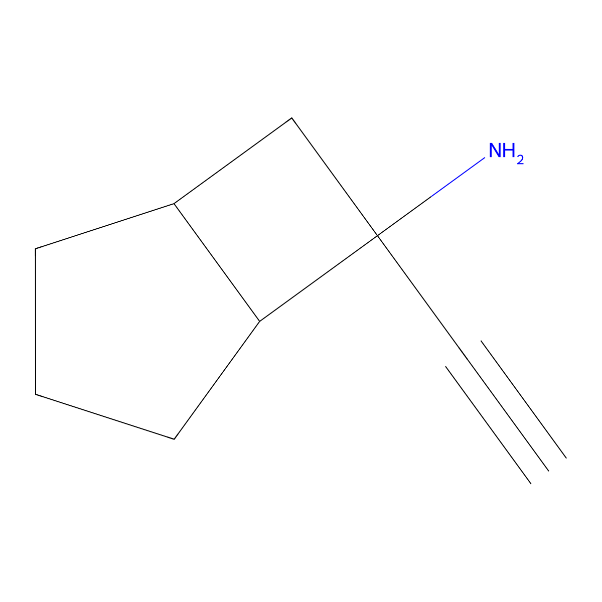 6-Ethynylbicyclo[3.2.0]heptan-6-amine molecular structure, CAS 2290633-76-8