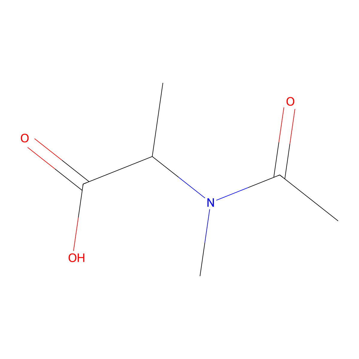 N-acetyl-N-methyl-D-Alanine molecular structure, CAS 2290775-80-1