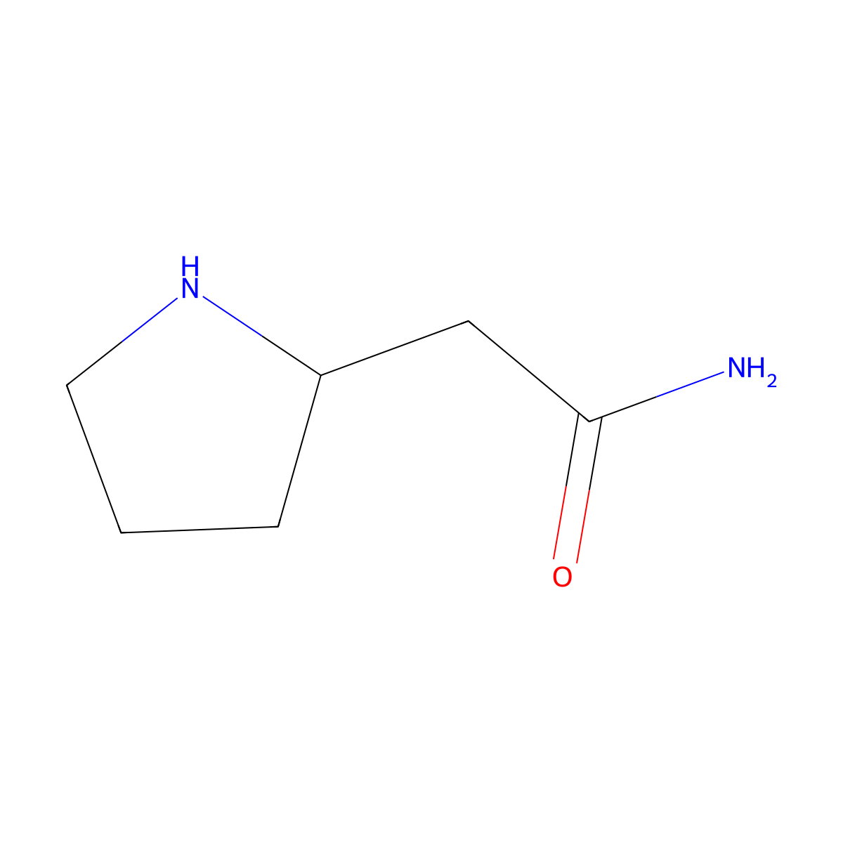 2-[(2R)-pyrrolidin-2-yl]acetamide molecular structure, CAS 2290961-94-1