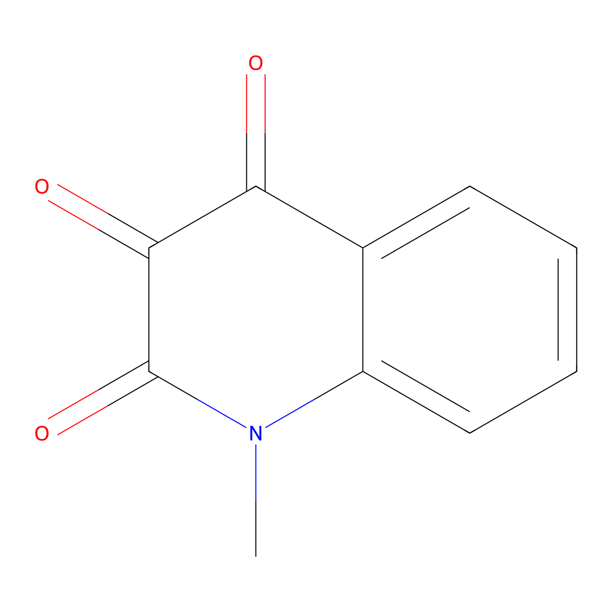 1-Methylquinoline-2,3,4(1H)-trione molecular structure, CAS 2291-40-9